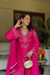 Gulabi Kurta set