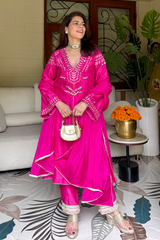 Gulabi Kurta set