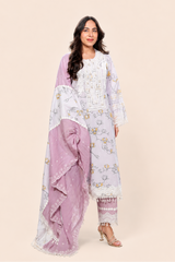 Lilac Bloom Kurta Set