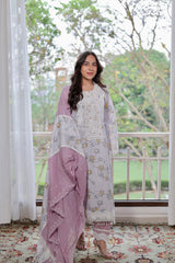 Lilac Bloom Kurta Set