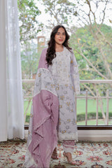Lilac Bloom Kurta Set