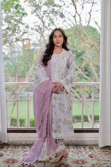 Lilac Bloom Kurta Set