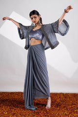 No Drama Dhoti Skirt Set