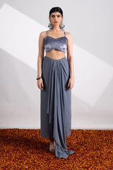 No Drama Dhoti Skirt Set