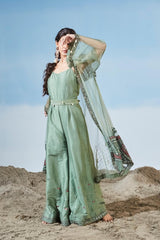 Azure Sea Jumpsuit Set