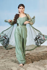 Azure Sea Jumpsuit Set