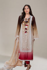 Rosé Dusk Ombré Kurta Set