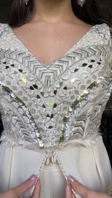 Ivory Fantasy Sharara Set