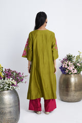 Hara Bootedaar Kurta Set