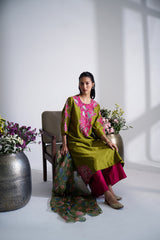 Hara Bootedaar Kurta Set