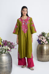Hara Bootedaar Kurta Set