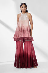 Ruby Rosé Sharara Set