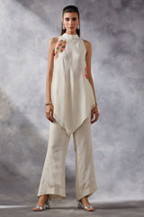 Ivory Tunic and Pants Set