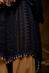 Bohemian Beige Dhoti Set