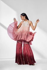 Ruby Rosé Sharara Set