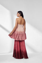 Ruby Rosé Sharara Set