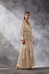 Beige Asymmetric Co-ord Set