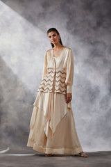 Beige Asymmetric Co-ord Set