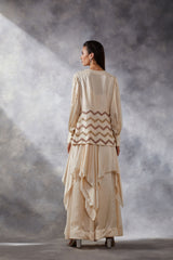 Beige Asymmetric Co-ord Set