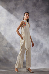 Ivory Tunic and Pants Set