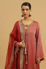 Gehra Lal Kurta set