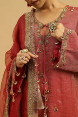 Gehra Lal Kurta set