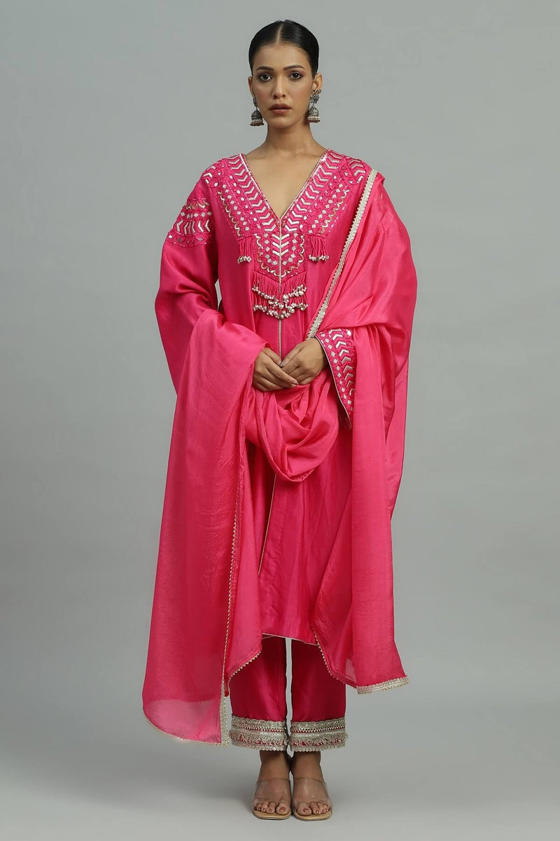 Gulabi Kurta set