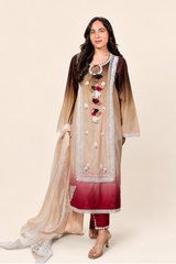 Rosé Dusk Ombré Kurta Set