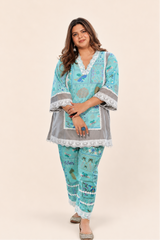 Aqua Bloom Co-ord Set