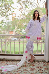 Lilac Rose Kurta Set