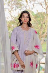 Lilac Rose Kurta Set