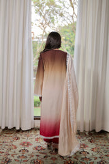 Rosé Dusk Ombré Kurta Set