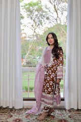 Cinnamon Heart Kurta Set