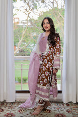 Cinnamon Heart Kurta Set