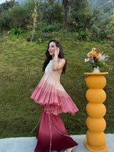 Ruby Rosé Sharara Set