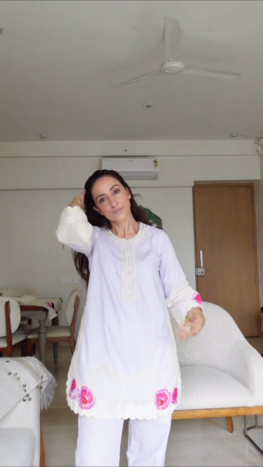 Lilac Rose Kurta Set