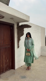 Asonia Sage Kurta Set