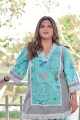 Aqua Bloom Co-ord Set